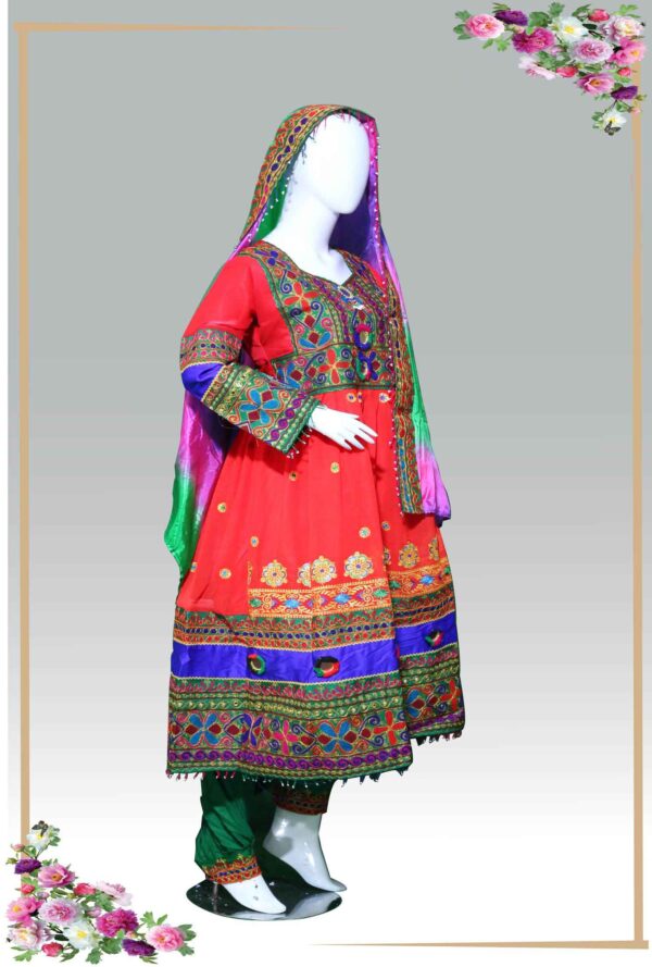 Afghani Traditional Frock- Kochyana women clothes