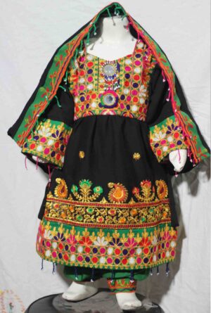 Afghani dress-Traditional Frock for kids